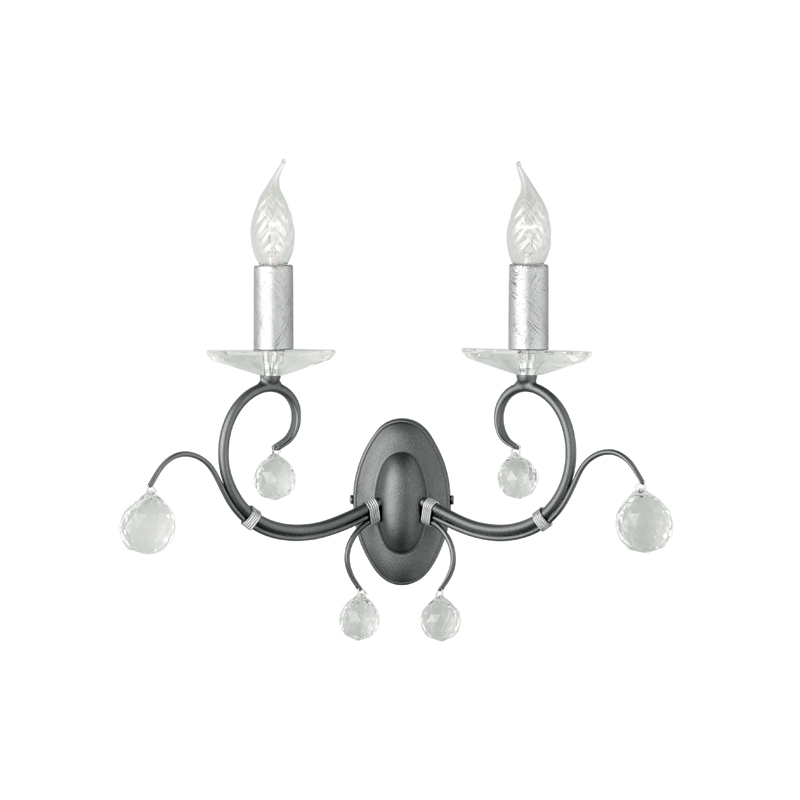 Бра Elstead Lighting Lunetta LUN 2 BLK/SIL Бра Elstead Lighting Lunetta LUN 2 BLK/SIL