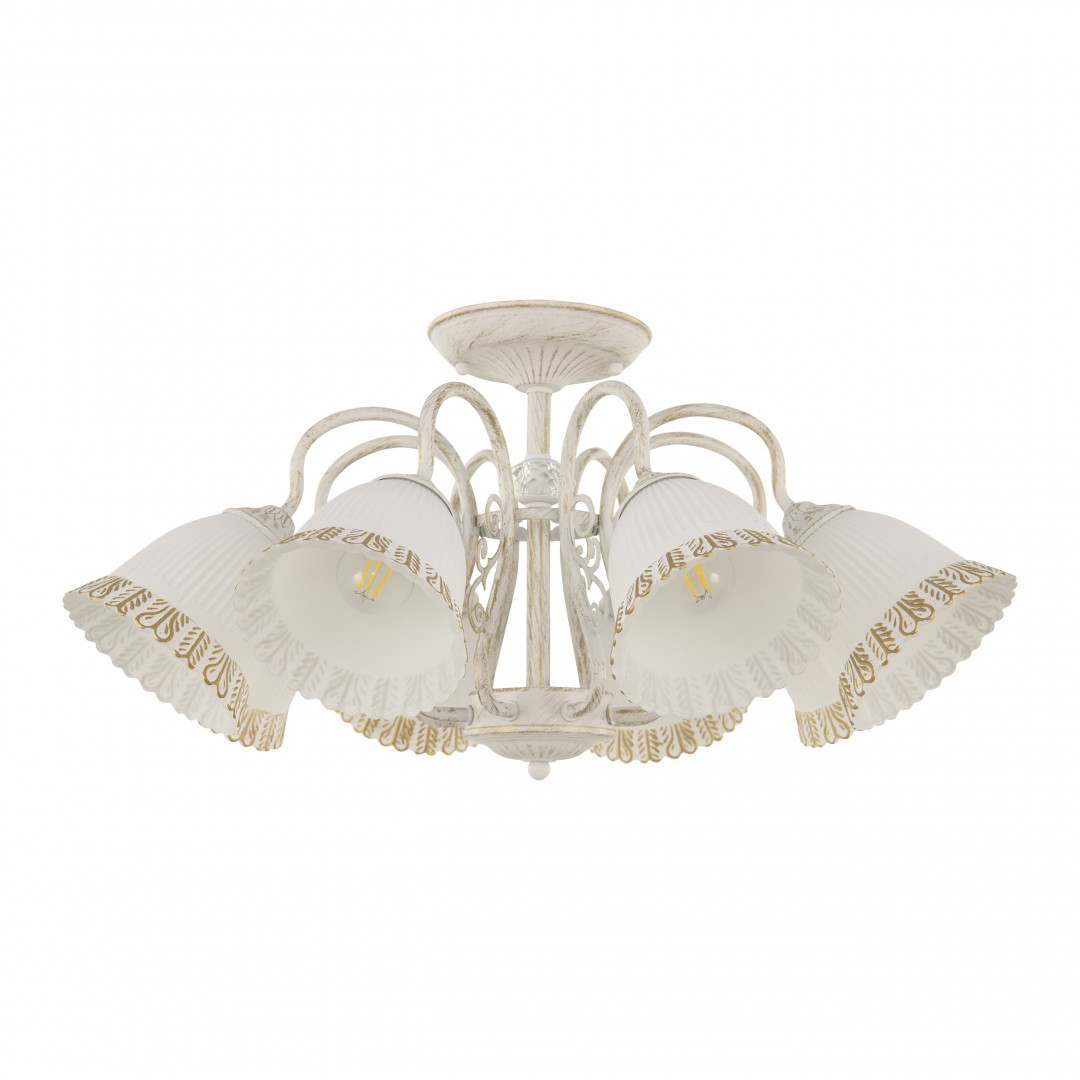 Потолочная люстра Arte Milano 340800/8 WT+G Потолочная люстра Arte Milano 340800/8 WT+G