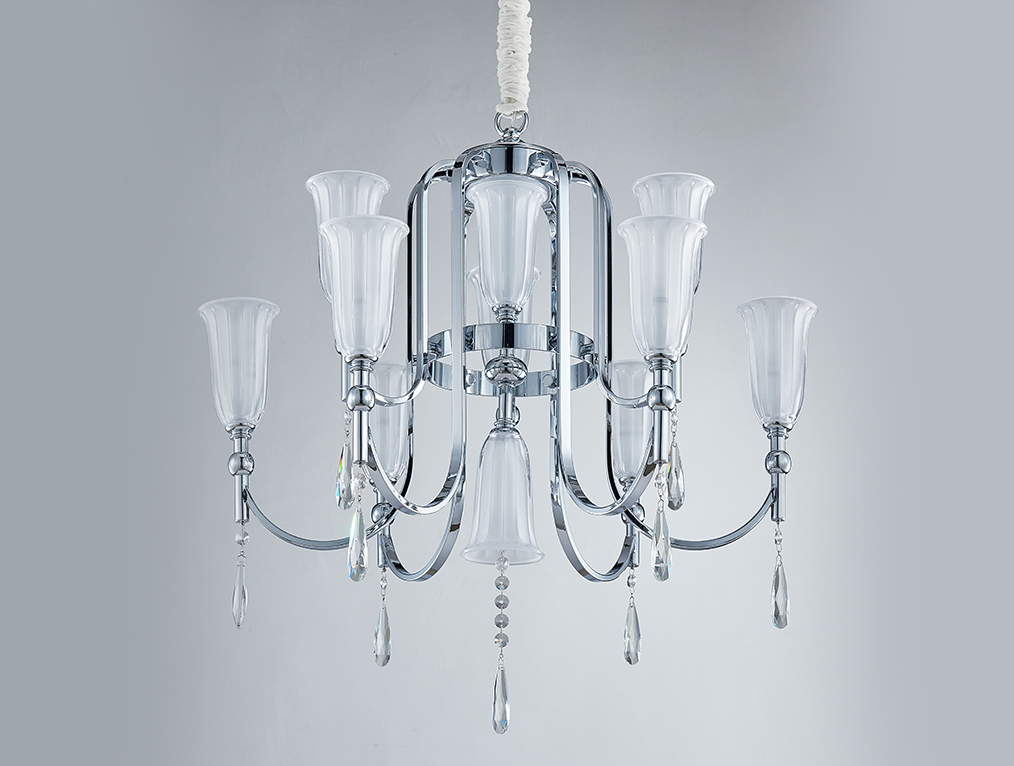 Подвесная люстра Newport 4800 4806+4/C chrome М0068413 Подвесная люстра Newport 4800 4806+4/C chrome М0068413