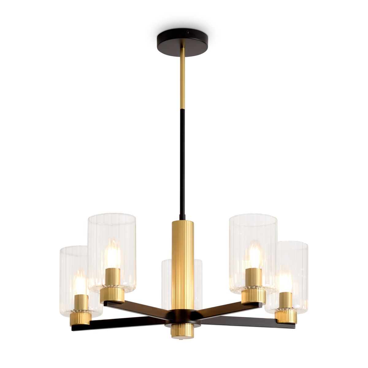 Люстра на штанге Freya Ombre FR2051CL-05BBS