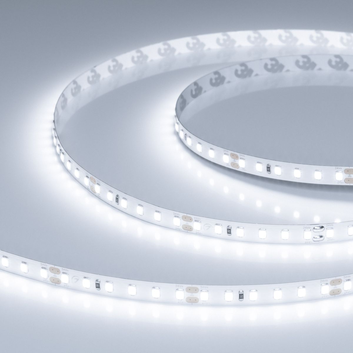 Светодиодная лента Arlight RT-A120-8mm 24V White6000 (2 W/m, IP20, 50m) (Открытый) 066452