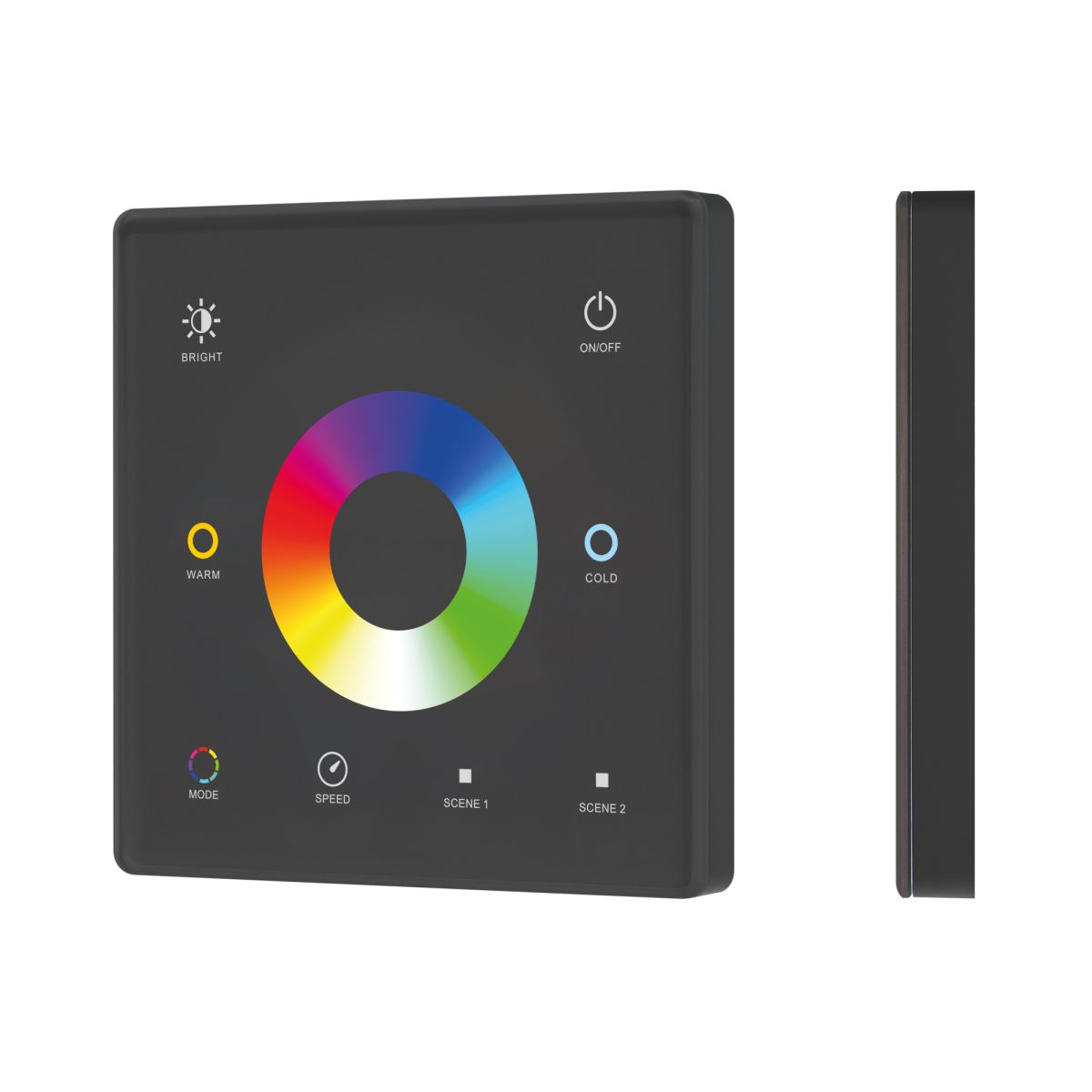 Сенсорная панель Arlight SMART-RF-801-11-1G-2SC-RGB-MIX черный (3V, 2.4G) накладная (IARL, IP20 Пластик) 063528