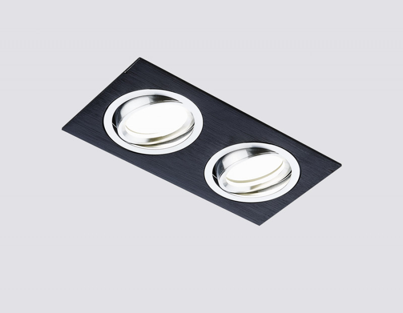Встраиваемый светильник Ambrella Light Standard Spot A601/2 BK Встраиваемый светильник Ambrella Light Standard Spot A601/2 BK