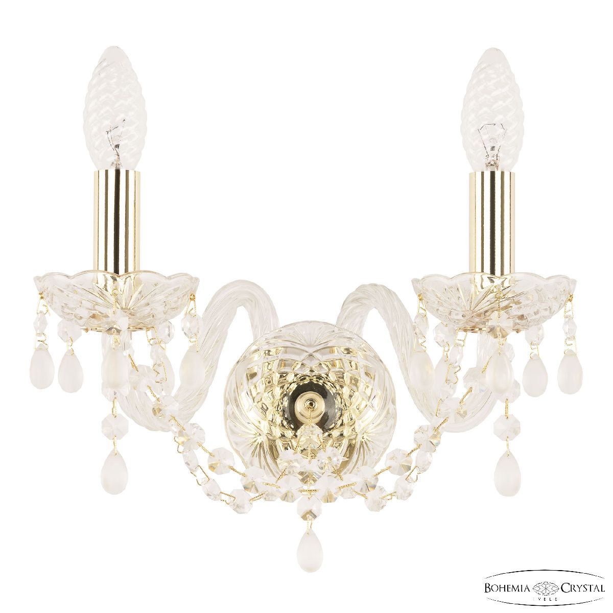 Бра Bohemia Ivele Crystal 112B/2/141 G V0300 Бра Bohemia Ivele Crystal 112B/2/141 G V0300