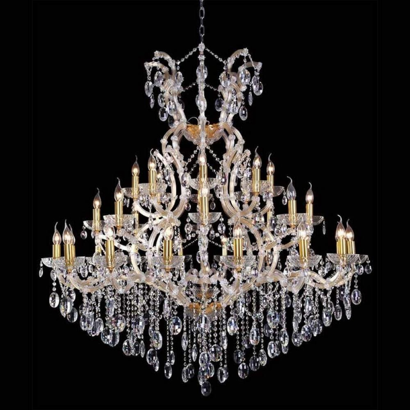 Подвесная люстра Crystal Lux Hollywood SP16+8+8 Gold Подвесная люстра Crystal Lux Hollywood SP16+8+8 Gold