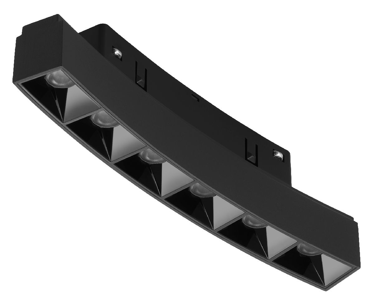 Трековый магнитный светильник iLedex Vision 4822-037-L176-D1500-6W-110DG-3000K-BK