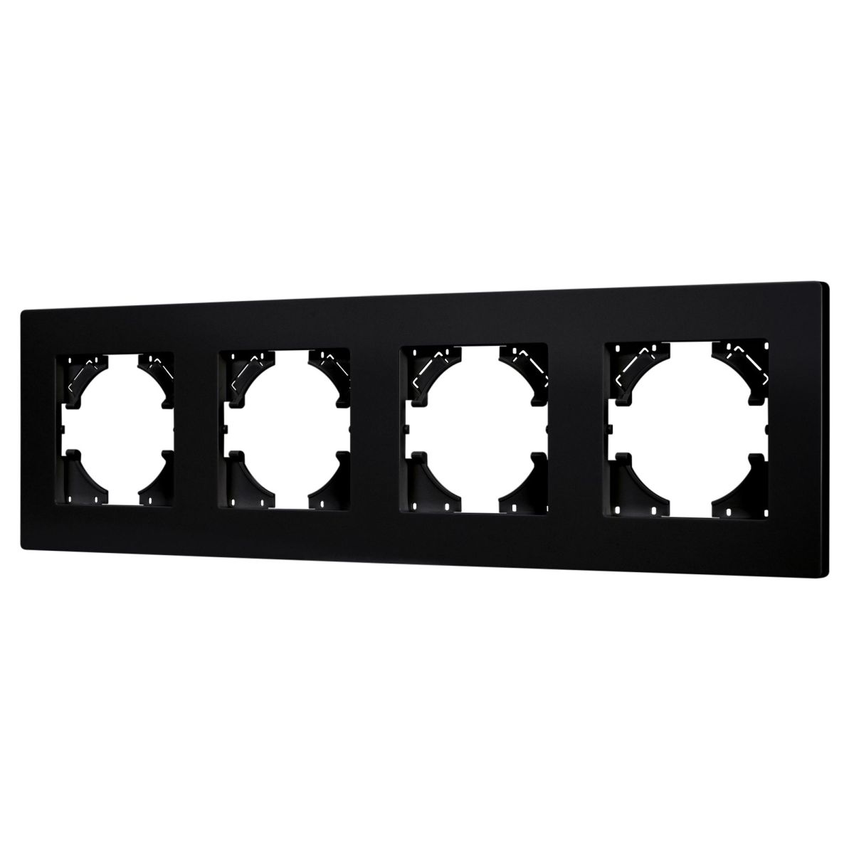 Рамка на 4 поста пластиковая Arlight FRM-PERIO-PL-4-BK 049759