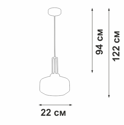 Подвесной светильник Vitaluce V20530-1/1S