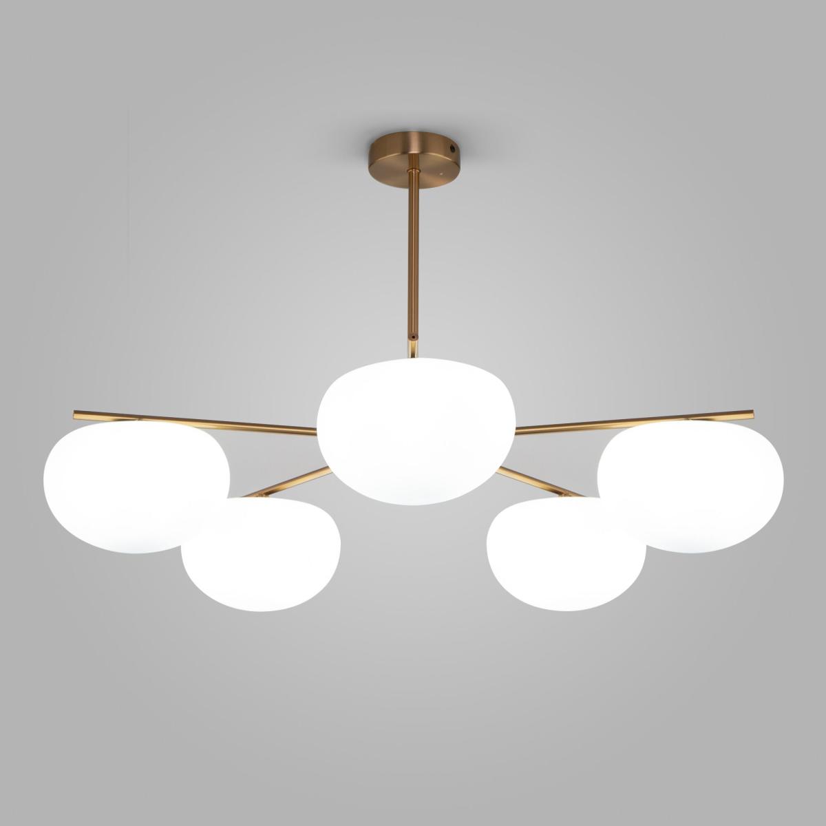 Люстра на штанге Eurosvet Like 30190/5 латунь a065712