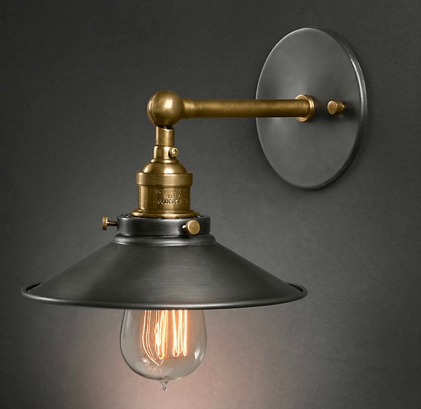 Бра ImperiumLoft Cone 20th c.Factory filament 84835-22 Бра ImperiumLoft Cone 20th c.Factory filament 84835-22