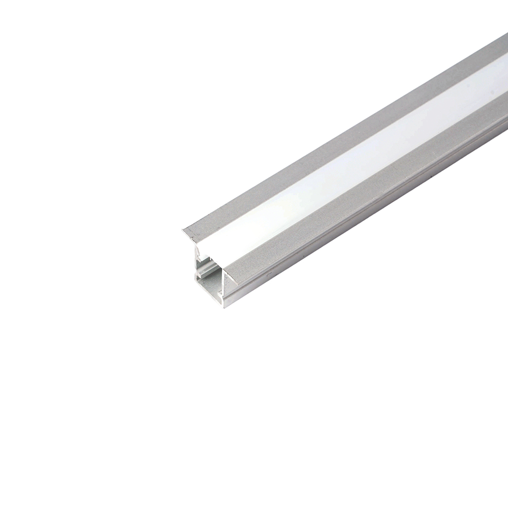 Профиль алюминиевый встраиваемый 9х12мм серебро 2м (в компл 2 загл.,4 крепежа) Feron CAB242 52150