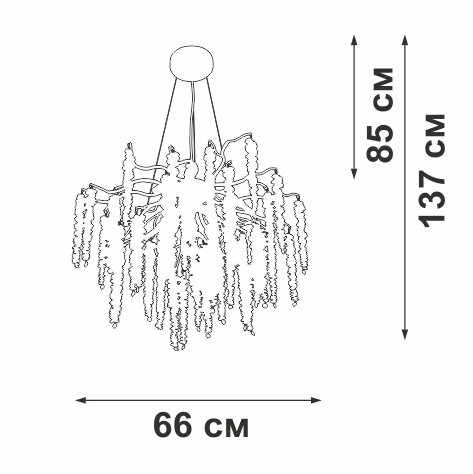 Подвесная люстра Vitaluce V28550-1/7S Подвесная люстра Vitaluce V28550-1/7S