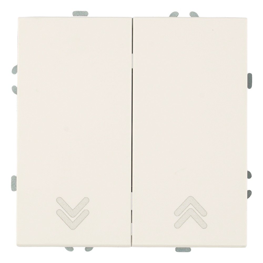 Выключатель 2-клавишный самовозвратный (механизм) Stekker Эмили 250В 10А RSW10-5113-01 белый фарфор soft touch 50325