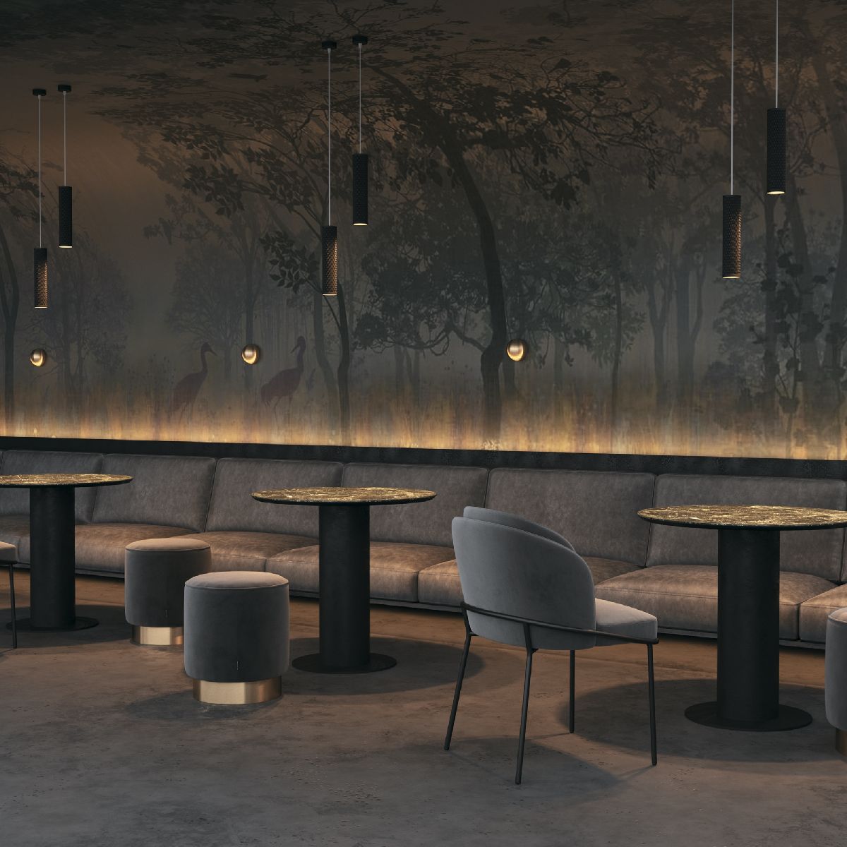 Подвесной светильник Maytoni Shelby P038PL-01B