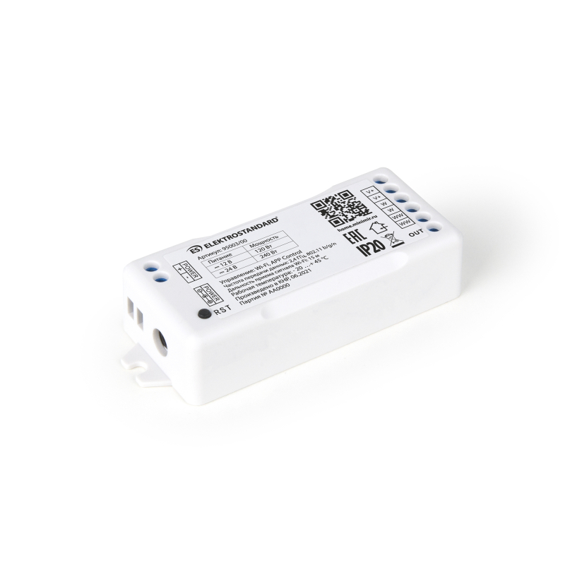 Wi-Fi контроллер для светодиодных лент Elektrostandard CCT 12-24V 4690389172830 95003/00 a055255 Wi-Fi контроллер для светодиодных лент Elektrostandard CCT 12-24V 4690389172830 95003/00 a055255