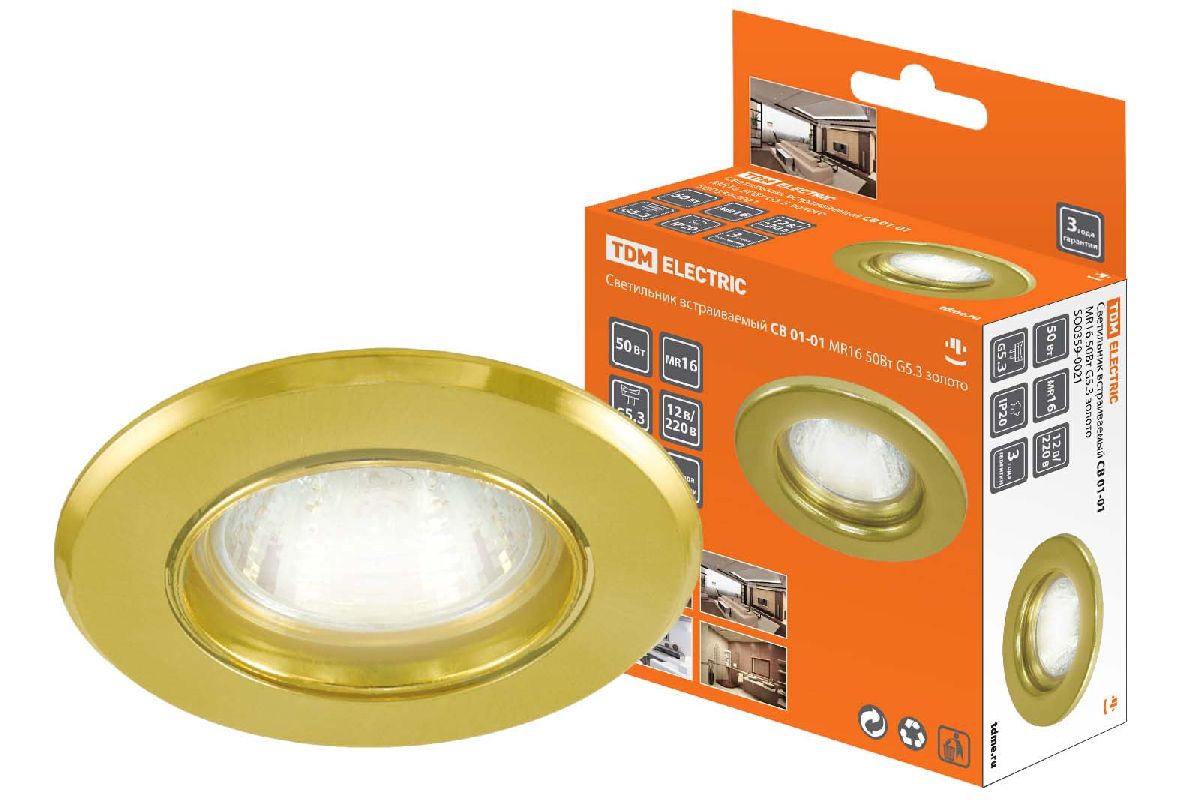 Встраиваемый светильник TDM Electric СВ 01-01 SQ0359-0021 Встраиваемый светильник TDM Electric СВ 01-01 SQ0359-0021