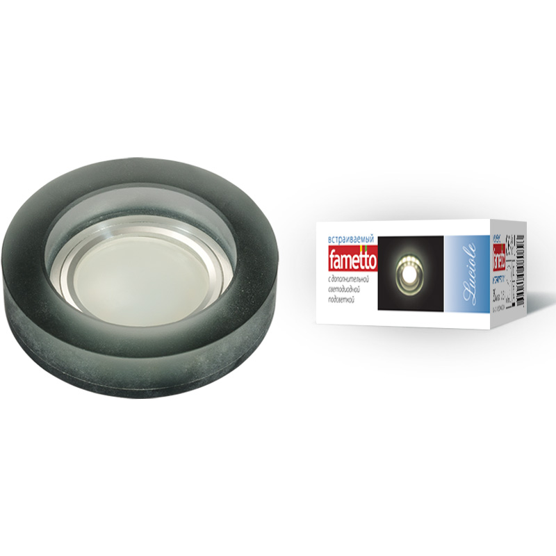 Встраиваемый светильник Fametto Luciole DLS-L110 GU5.3 CHROME/MATT BLACK UL-00000362 Встраиваемый светильник Fametto Luciole DLS-L110 GU5.3 CHROME/MATT BLACK UL-00000362