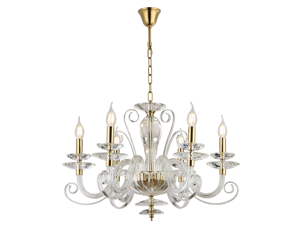 Подвесная люстра Newport Annabelle 8576/C gold polished М0070810 Подвесная люстра Newport Annabelle 8576/C gold polished М0070810