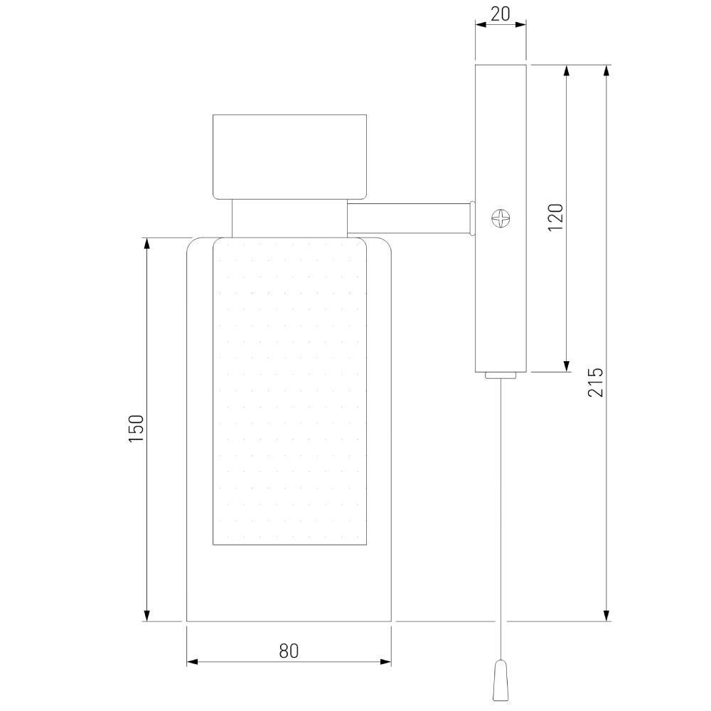 Бра Eurosvet Amado 70115/1 черный Бра Eurosvet Amado 70115/1 черный