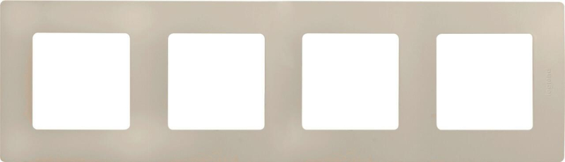 Рамка 4-постовая Legrand Etika слоновая кость 672514