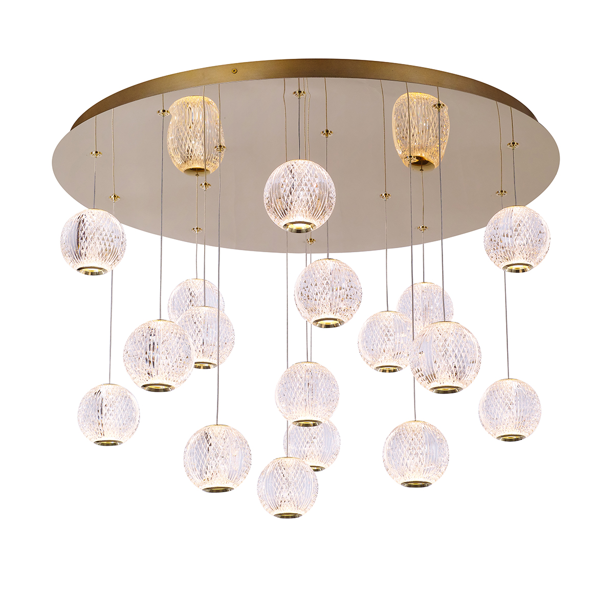 Подвесная люстра DeLight Collection Elliot Diamante MD20001012-17A gold Подвесная люстра DeLight Collection Elliot Diamante MD20001012-17A gold
