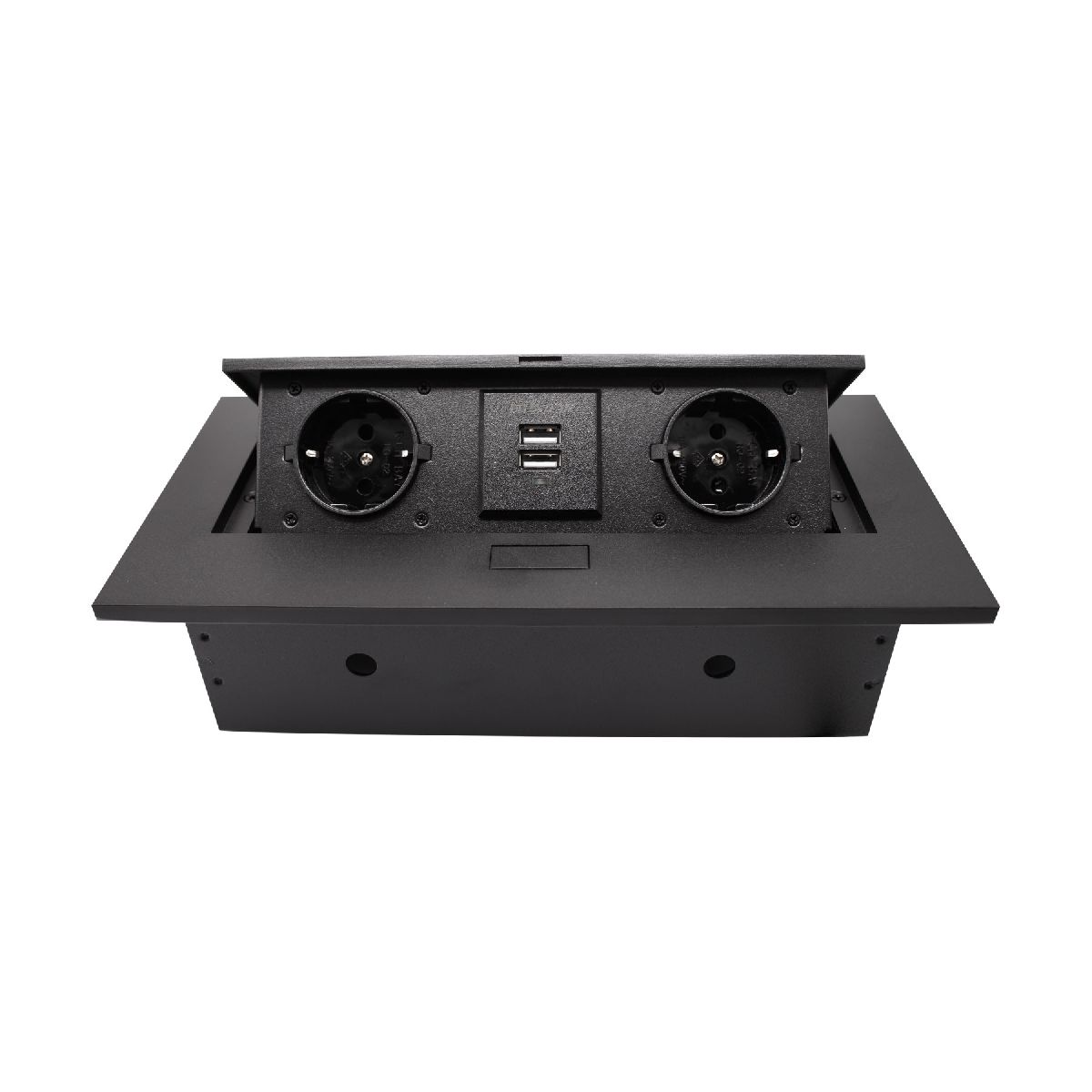 Блок розеток MX-226 (J) (2 секции полуавтоматический 2 USB с кабелем питания) Mebax 00-00002885