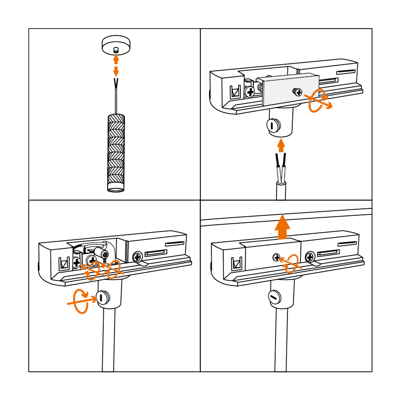 Адаптер для однофазного шинопровода WOLTA WTL-AC/03W белый