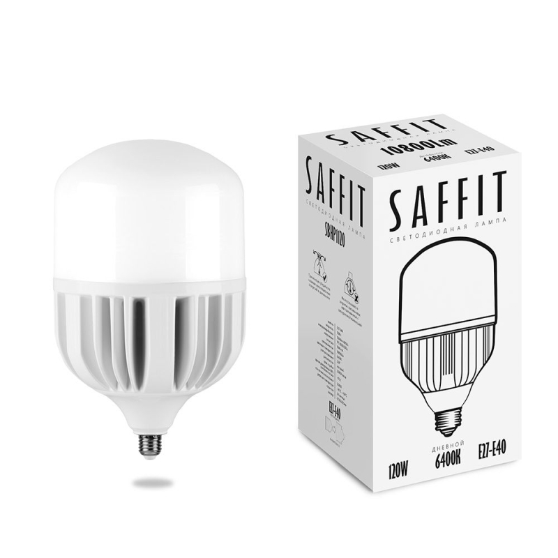 Лампа светодиодная Saffit SBHP1120 E27-E40 120W 6400K 55143 Лампа светодиодная Saffit SBHP1120 E27-E40 120W 6400K 55143
