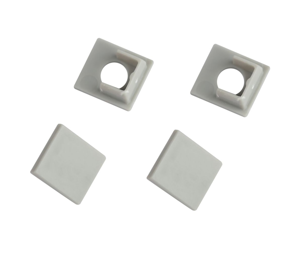 Набор заглушек Эра 5022-3 для профиля 5022, 4624, 5313(01) 3313, 3213, 5313(02) 2шт глухие 2шт с отверстием