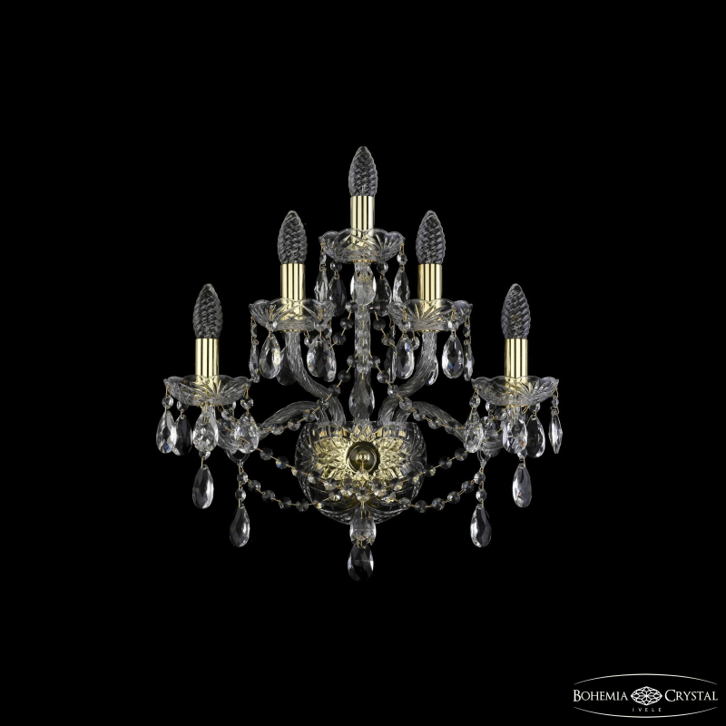 Бра Bohemia Ivele Crystal 1415B/2+2+1/165 G Бра Bohemia Ivele Crystal 1415B/2+2+1/165 G