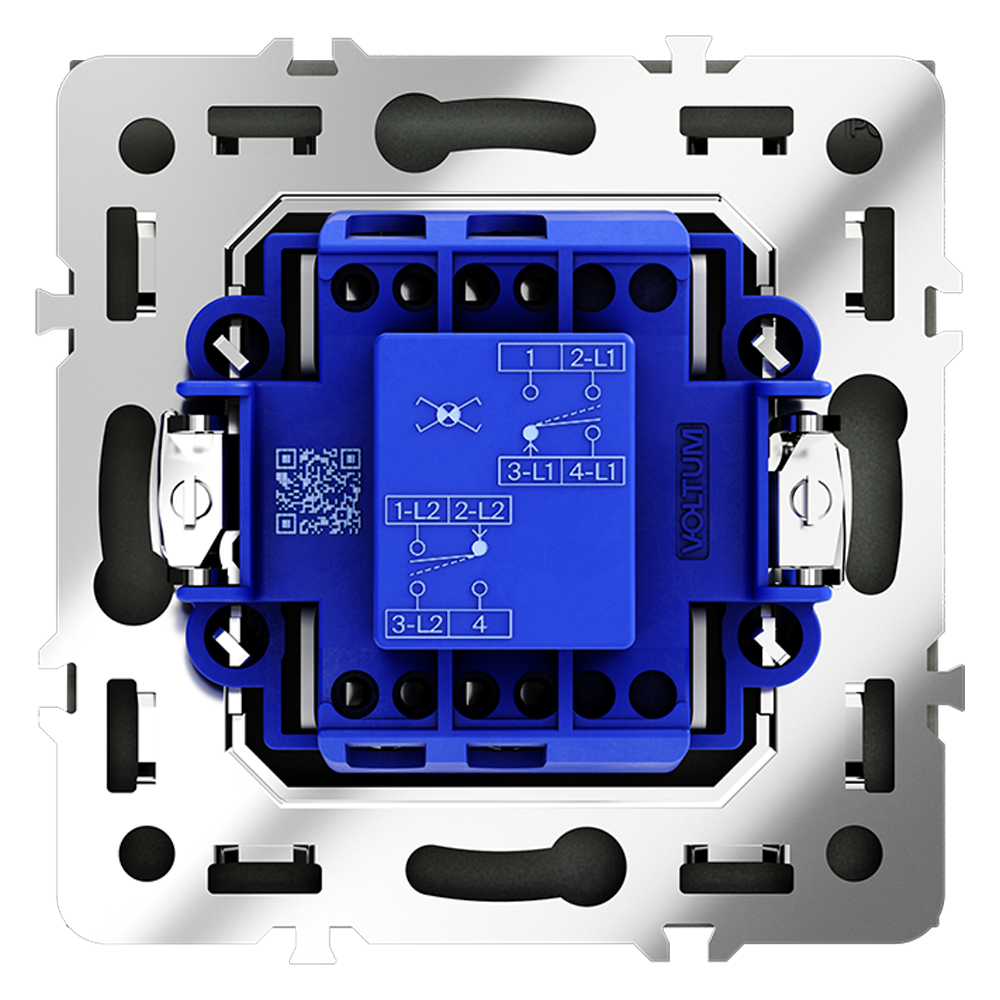 Перекрестный переключатель одноклавишный Voltum S70 VLS010507 (графит)