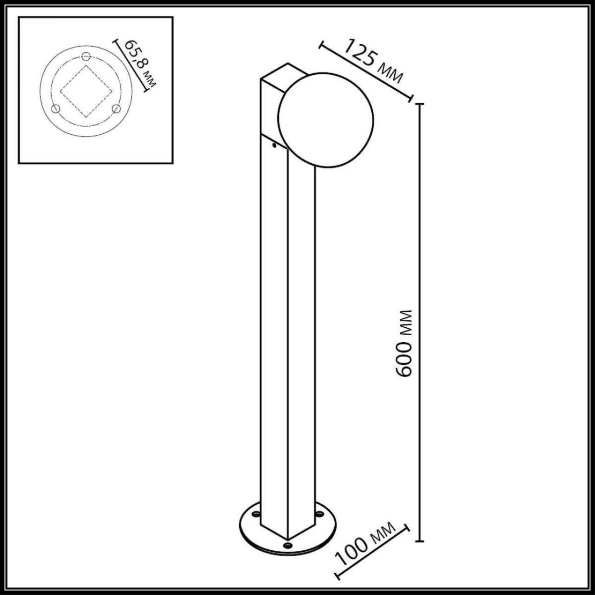 Ландшафтный светильник Odeon Light Nature Viva 7124/1G Ландшафтный светильник Odeon Light Nature Viva 7124/1G