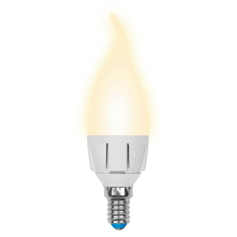 Лампа светодиодная (UL-00002416) Uniel E14 7W 3000K матовая LED-CW37 7W/WW/E14/FR PLP01WH Лампа светодиодная (UL-00002416) Uniel E14 7W 3000K матовая LED-CW37 7W/WW/E14/FR PLP01WH