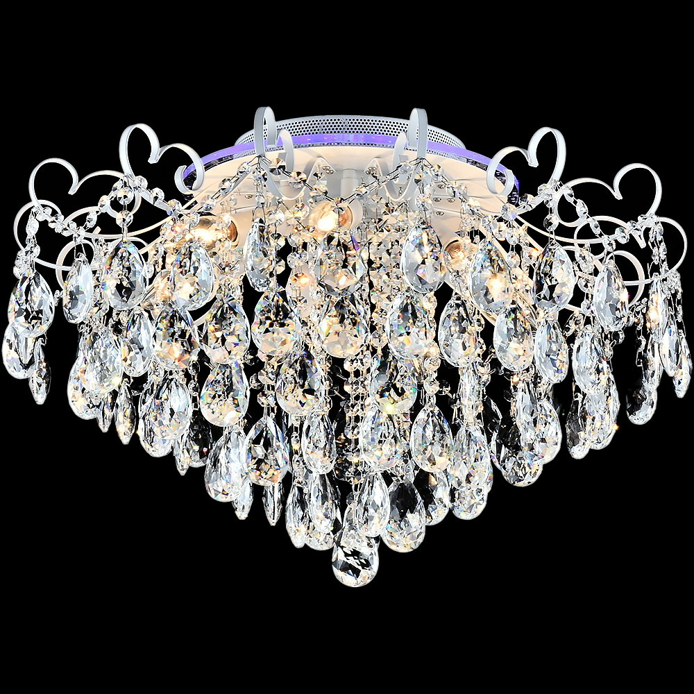 Потолочная люстра Reluce 04024-0.3-07 WH+SILVER PN+RGB Потолочная люстра Reluce 04024-0.3-07 WH+SILVER PN+RGB