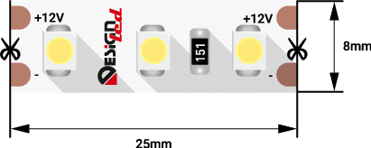 Светодиодная лента DesignLed DSG3120-12-W-33 000525