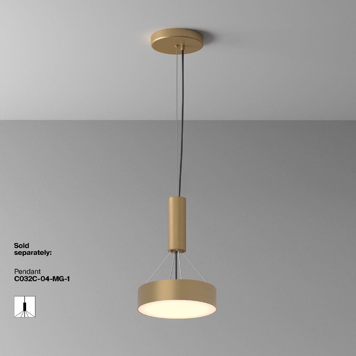 Накладной светильник Maytoni Zon C032CL-24W3K-RD-MG