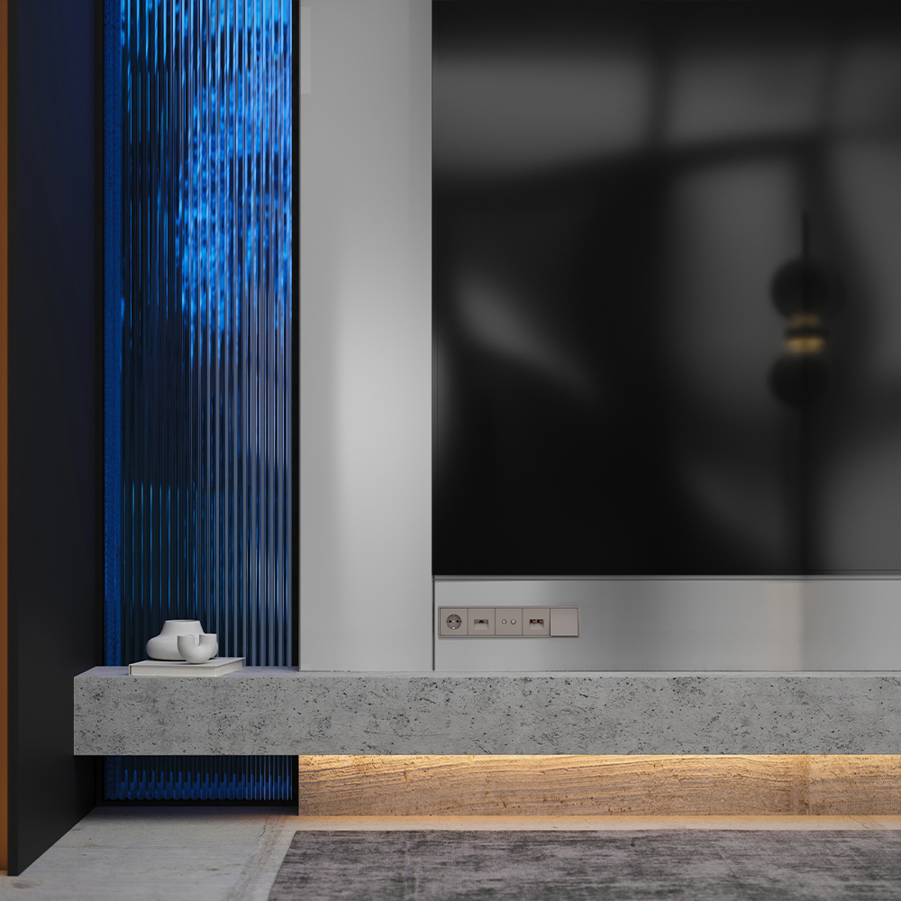 Вывод кабеля Voltum S70, (капучино) VLS080214