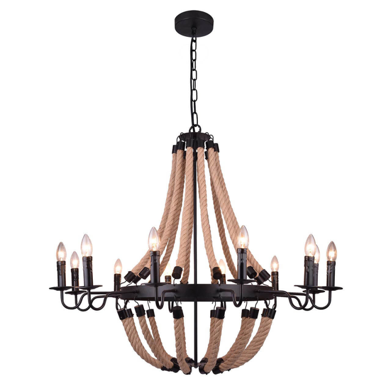 Подвесная люстра Arte Lamp Marsiglia A8956LM-12BK Подвесная люстра Arte Lamp Marsiglia A8956LM-12BK