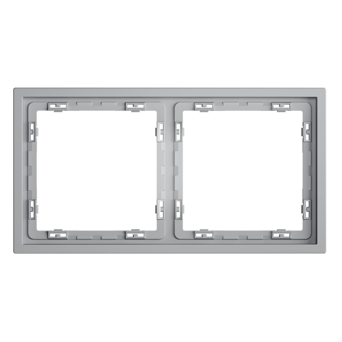 Рамка пластиковая Voltum S70 на 2 поста, (серый) VLS100216