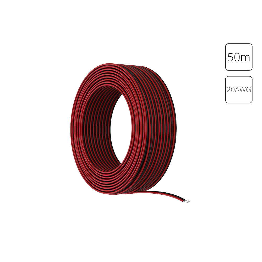 Провод 2-жильный для одноцветной светодиодной ленты 50м, 20AWG Arte lamp Strip-Accessories A20-2W