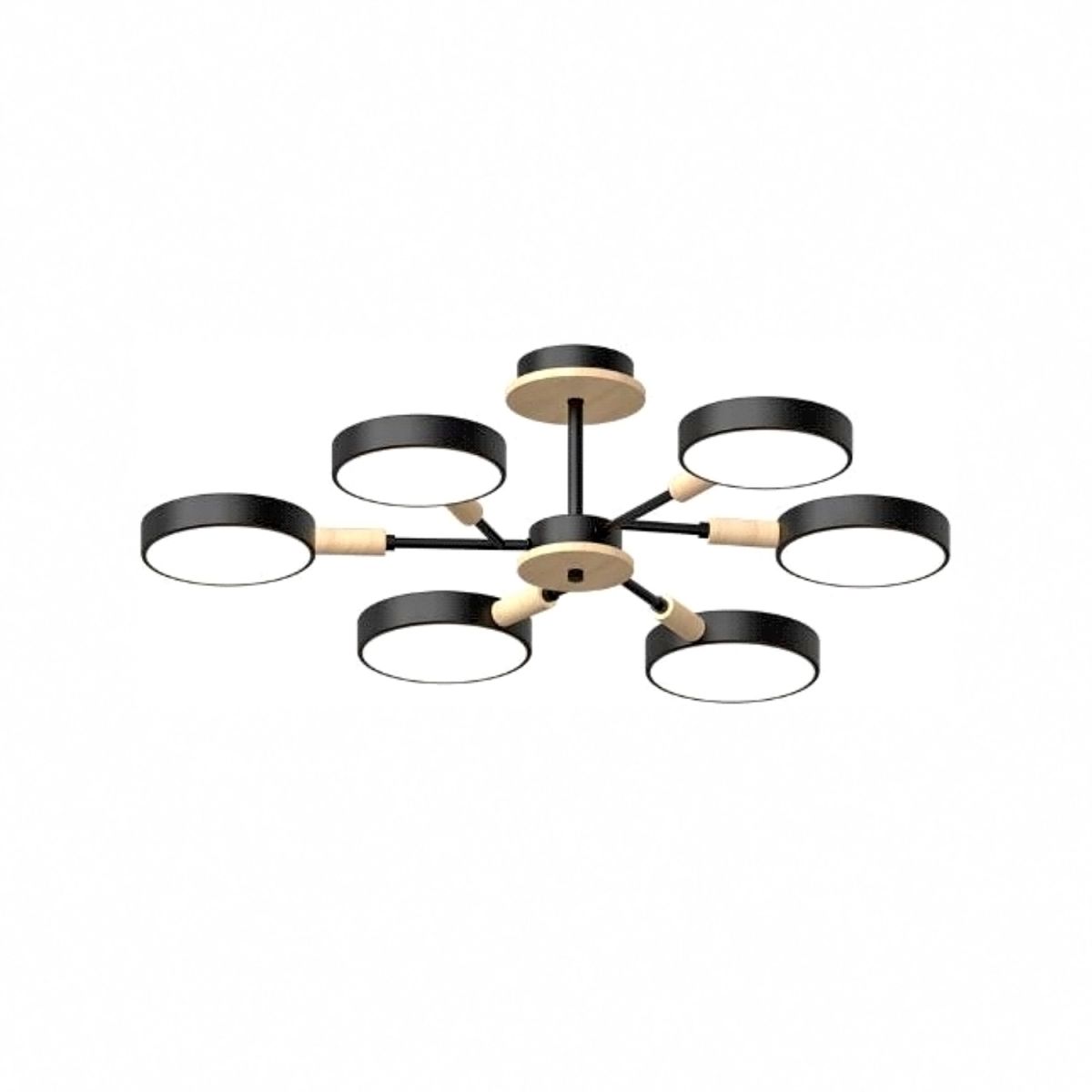 Люстра на штанге LED4U L3218-740 BK Люстра на штанге LED4U L3218-740 BK