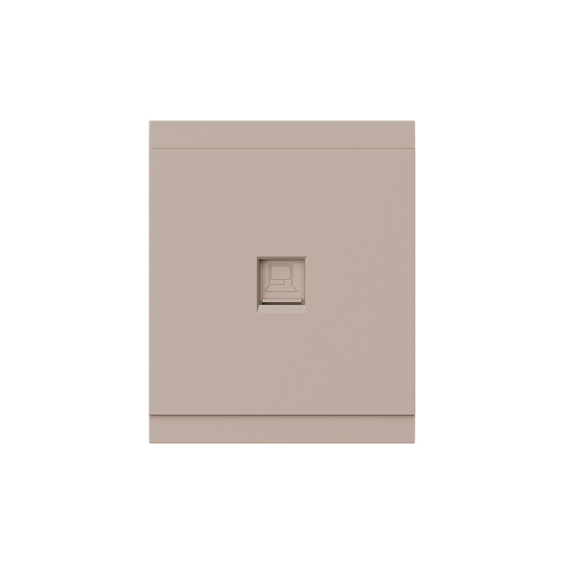 Розетка SETE компьютерная RJ45 кат6 с/у кашемир IP20/IP44 KRANZ KR-79-0723-2