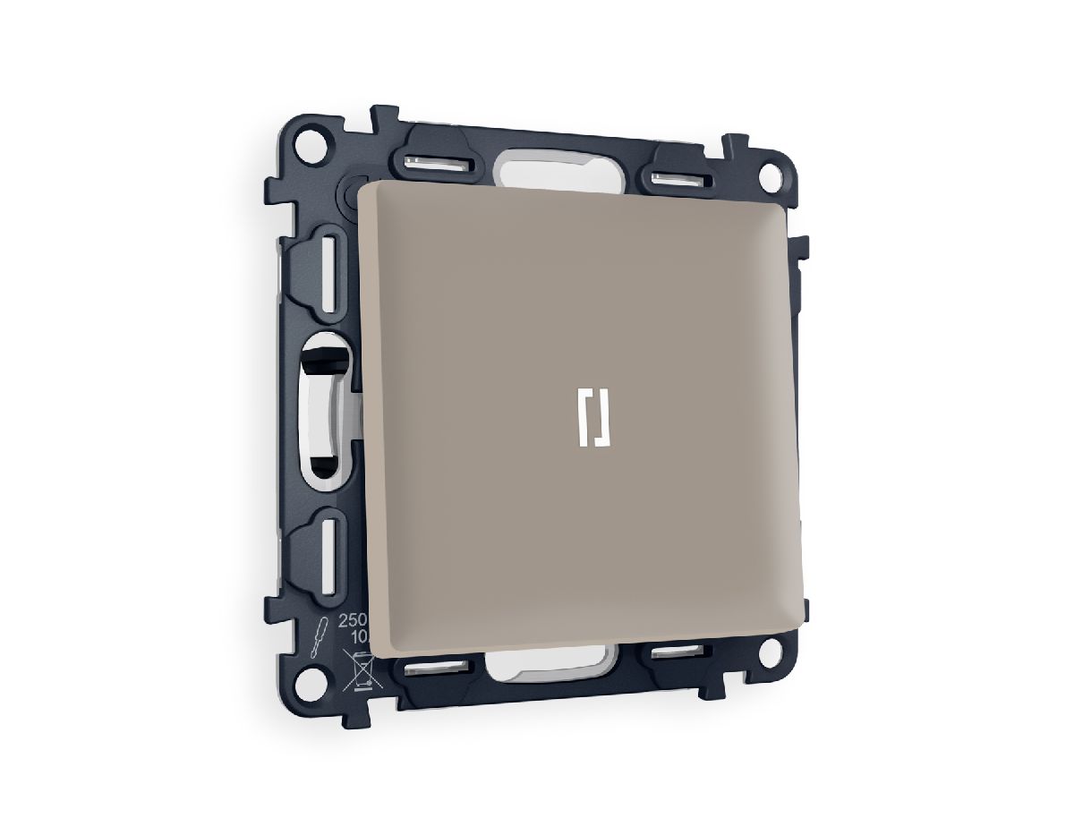 Комплект механизма 1-кл выключателя с подсветкой Ambrella Volt Alfa MA362015