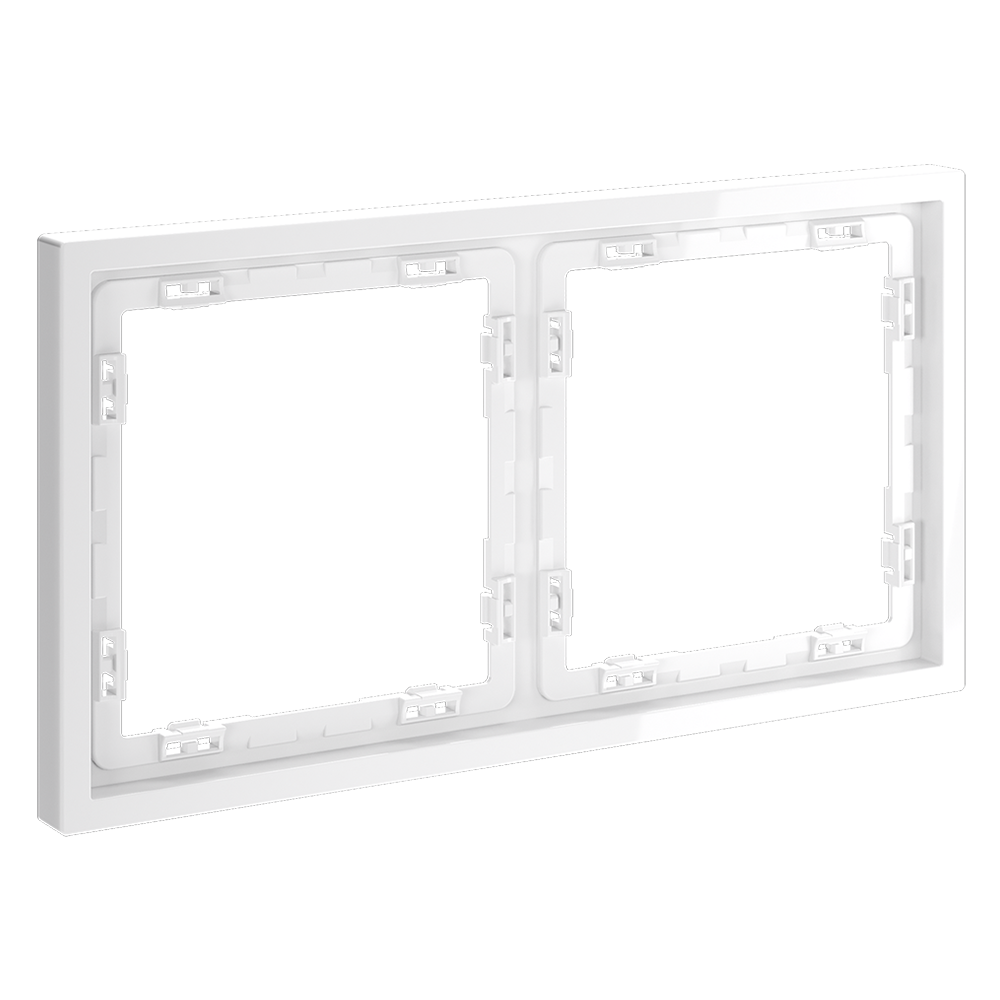 Рамка на 2 поста Voltum S70 VLS100201 (белый глянцевый)