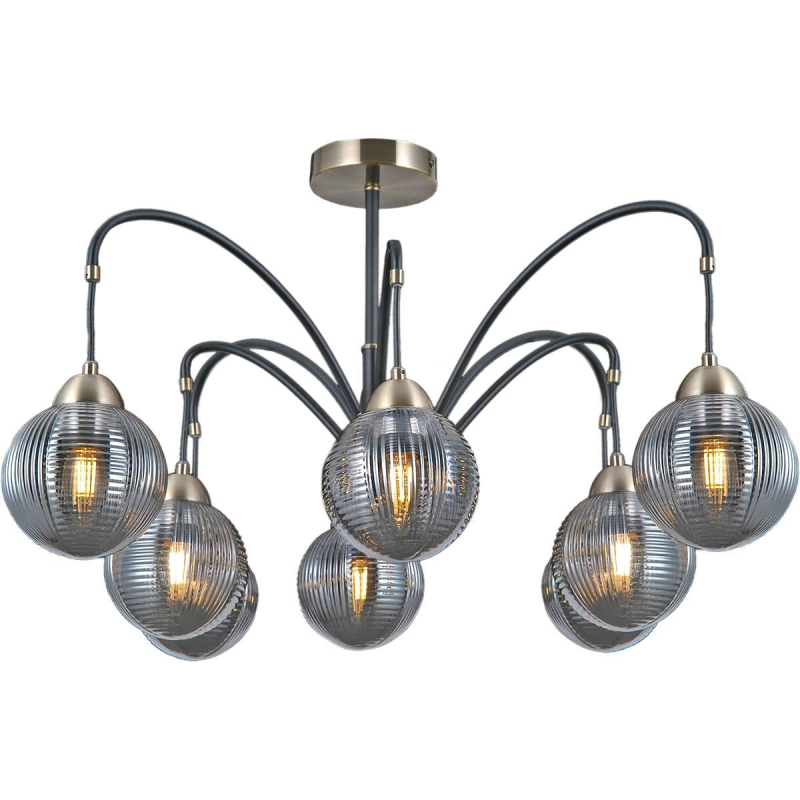 Люстра на штанге Illumico IL0433-8PSQ-79 BK AB Люстра на штанге Illumico IL0433-8PSQ-79 BK AB