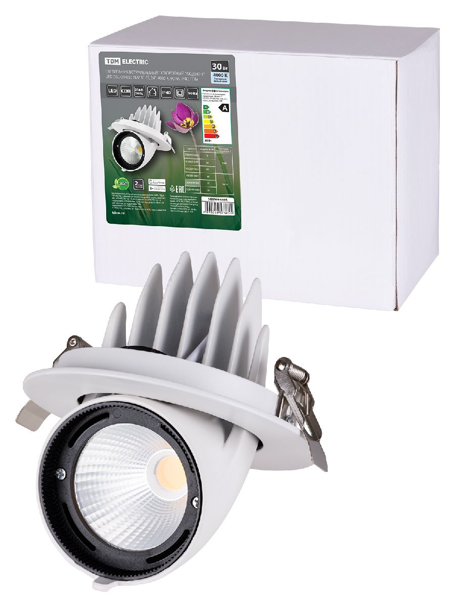 Встраиваемый светодиодный светильник TDM Electric Акцент-1DSL-01-030-NW SQ0369-0404 Встраиваемый светодиодный светильник TDM Electric Акцент-1DSL-01-030-NW SQ0369-0404