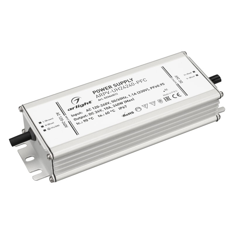 Блок питания Arlight ARPV-UH24240-PFC (24V, 10.0A, 240W) 023640(1) Блок питания Arlight ARPV-UH24240-PFC (24V, 10.0A, 240W) 023640(1)
