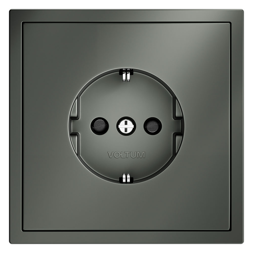 Розетка со шторками Voltum S70 VLS040206 (титан)