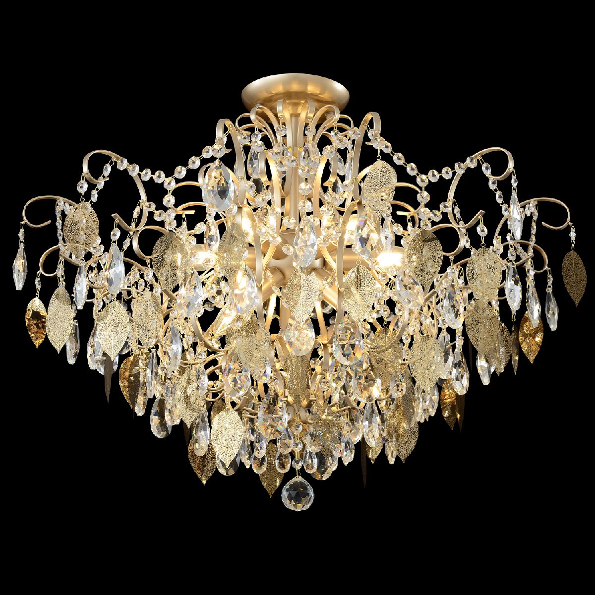 Потолочная люстра Crystal Lux ESMIRALDA PL9 GOLD Потолочная люстра Crystal Lux ESMIRALDA PL9 GOLD