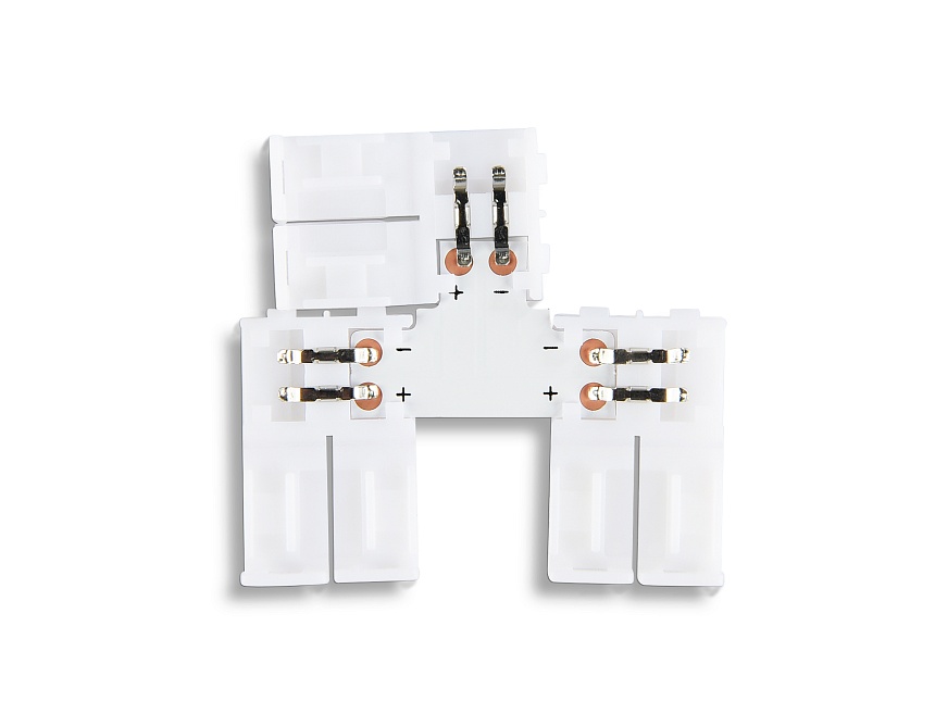 Соединитель T для светодиодной ленты 2835 12/24V (2 конт.) GS6901 (5шт) Ambrella Light Illumination GS6901